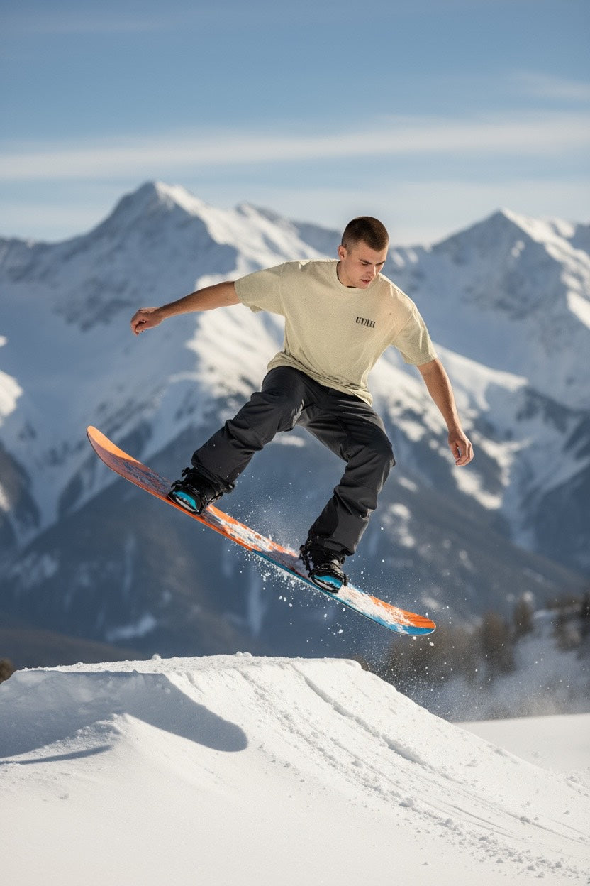 801 Utah Snowboard Oversized faded t-shirt