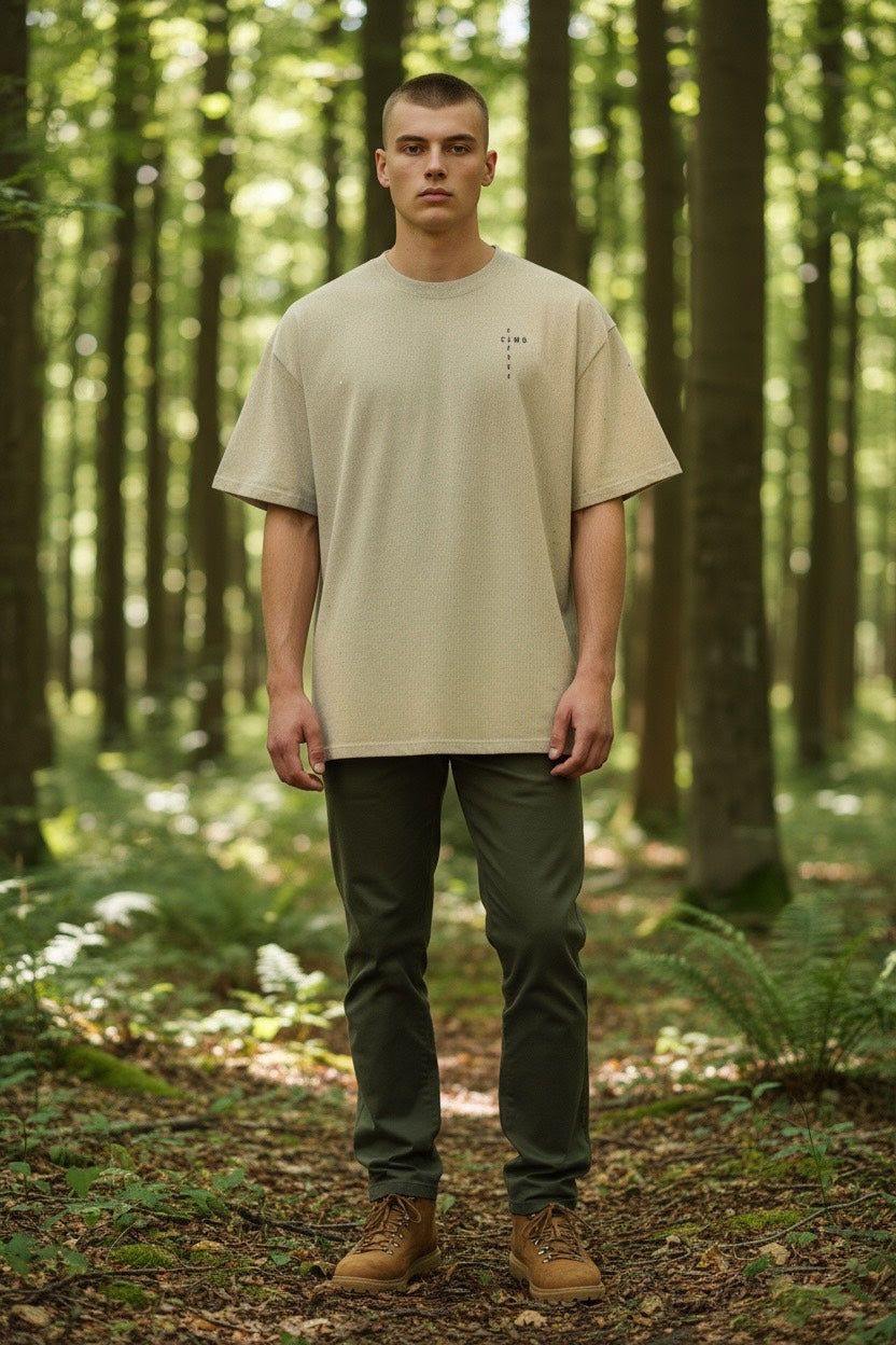 Cactus Camo Desert Buck Oversized Faded T-Shirt
